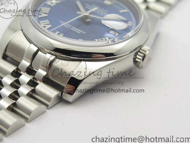 0516 DateJust 36mm SS 116200 ARF 1:1 Best Edition Blue Roman Dial On 904L SS Jubilee Bracelet SA GoodFit 3520
